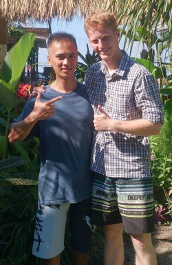 Divemaster trainee Michel in Amed and Nusa Lembongan