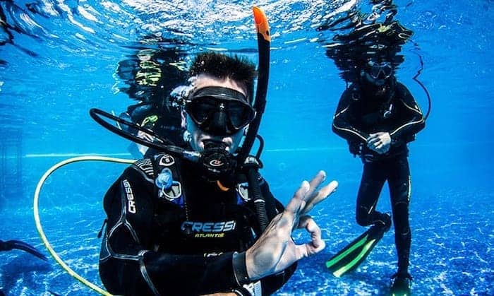 Dive Instructor underwater